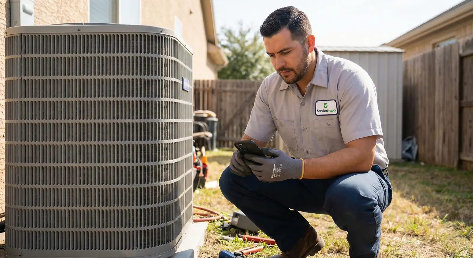 Professional HVAC technician